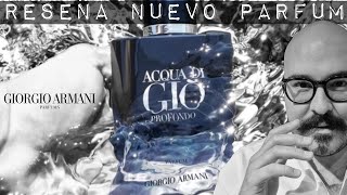 Primera Impresion Nuevo Acqua Di Gio Profondo Parfum  My Scent Journey [upl. by Lehcyar674]