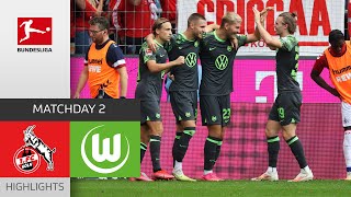 Wind with another Brace  1 FC Köln  VfL Wolfsburg 12  Highlights  MD 2 – Bundesliga 202324 [upl. by Yr591]