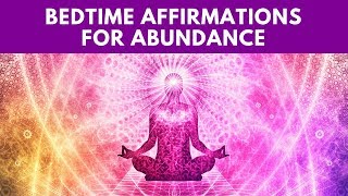 Bedtime Law of Attraction Sleep Affirmations for Abundance amp Money [upl. by Alletneuq]