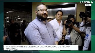 101220 l JAVIER DUARTE niega haber participado en el asesinato de REGINA MARTÍNEZ  LuisaCantú [upl. by Sarid551]