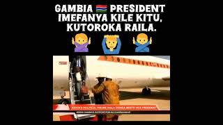 Gambian president avoids meeting raila when visited him in Gambiarobertmarawaraila kenyapresident [upl. by Mauer708]