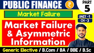 Asymmetric Information amp Market Failure  Public Finance GE  Bcom BA Sem 4 amp Sem 6 [upl. by Machos]