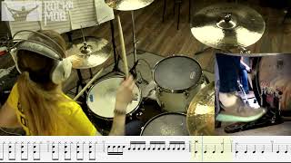 Drum tutorial  How to play Kiss I Was Made For Loving You [upl. by Myrt184]