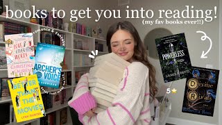 books that will get you into reading 📖⭐️ aka my FAVORITE books ever [upl. by Gnof]