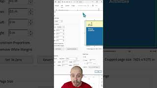 How to crop a PDF using Adobe Acrobat Pro DC howto accessibility shorts adobe [upl. by Assirahc]