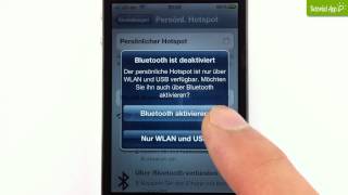 iPhone Tutorial Persönlicher Hotspot [upl. by Aihsenal]