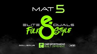 Mat 5  2024 Elite 8 Duals  Folkstyle [upl. by Andromada731]