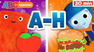 Learn English Alphabet w ABC Galaxy  Educational Videos  Letters A to H  First University [upl. by Shaeffer]