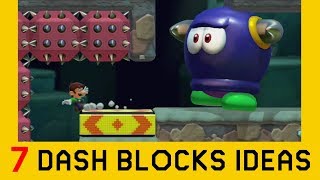 7 Ideas with Dash Blocks Part 3  Super Mario Maker 2 [upl. by Llirpa]