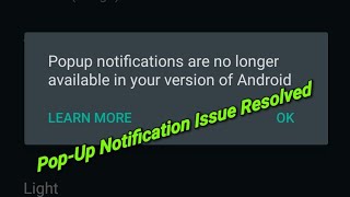 Pop Up Notification Issue on Whatsapp  Android 10  व्हाट्सएप पर पॉपअप नोटिफिकेशन को कैसे हल करें [upl. by Ecirum]