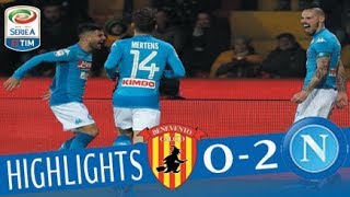 Benevento  Napoli 02  Highlights  Giornata 23  Serie A TIM 201718 [upl. by Dorrie]