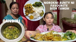 Amani Favourite Dish Tamo  kokboroknewvideo esther vlog [upl. by Anaitit]