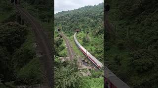 Best Train View Kasara Ghat train railway trending shorts ytshorts travel nature [upl. by Ludwog336]