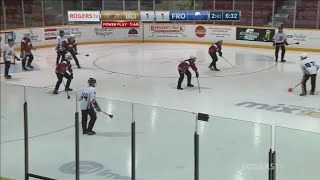 2018 Canadian Juvenile Broomball Championships Day 4Game 5  Quebec Blitz vs Quebec Frost [upl. by Lipman442]