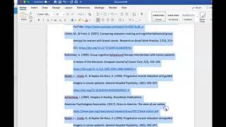 APA References Page How to format in Hanging Indent and Alphabetize II Works cited II Bibliography [upl. by Koblas746]