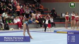 Malena Ferreyra  Pre Olympic Youth Cup 2013  Kunstturnen  AK 1415 [upl. by Amluz]