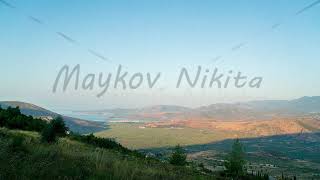 Delphi Greece Sunrise over the valley A streak of light is approaching Northern coast of the [upl. by Nomrej]