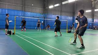 Opswat Badminton Tournament  Tùng Phan ft Bala 20 Phước Lê ft Huy Luyện  Set 1 [upl. by Rana]