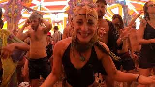 Walking Around The Dance Temple Listening to AstrixAce VenturaAvalonTristan at Boom Festival [upl. by Mian986]