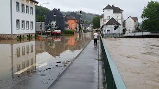 Hochwasser in GummersbachVollmerhausen [upl. by Lahcear]