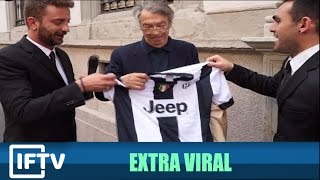 MASSIMO MORATTI ON CONTESIMEONE TO INTER amp THEN SAYS FORZA JUVE [upl. by Shriver]