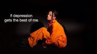 Zevia  if depression gets the best of me Official Lyric Video [upl. by Llyrat648]