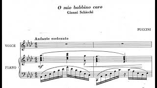 Puccini quotO Mio Babbino Caroquot Piano Accompaniment TrackVoice [upl. by Pierro687]