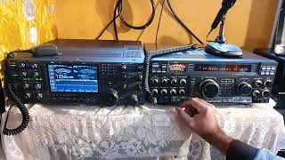 Icom IC7800 Versus Yaesu FT1000D  Reception Comparison on 20 Meterband [upl. by Nocam290]