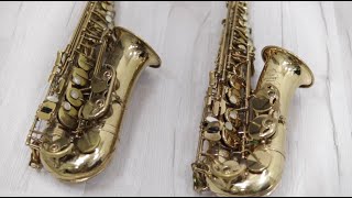 124 Geartest quotSelmer Mark VII vs Selmer Super Action 80quot ENG [upl. by Debbie]