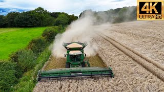 4K 2024 Heavy Machinery John Deere Harvesting Wheat Agricultural Farming JCB Tractors [upl. by Akemot]