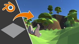 This is the BEST way to make low poly terrain  Blender Tutorial [upl. by Aderb]