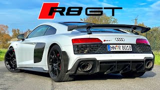 AUDI R8 GT  RWD V10 with 620HP  REVIEW on AUTOBAHN [upl. by Danuloff]