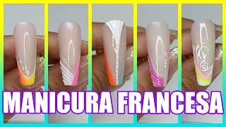 5 IDEAS DE MANICURA FRANCESA 😍 FRENCH MANICURE IDEAS [upl. by Mary425]