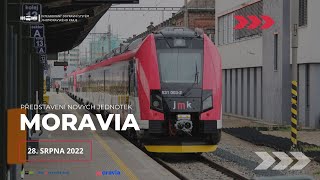 První veřejné představení nových vlakových jednotek MORAVIA [upl. by Pardner58]