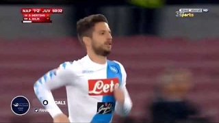 Dries Mertens scores 8 seconds after coming on vs Juventus 2 2 [upl. by Iramaj]