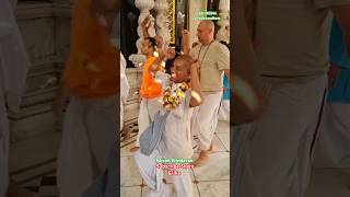 Iskcon Vrindavan darshan kirtan gurupuja iskcon vrindavan darshan kirtan shorts viral krishna [upl. by Lapo]