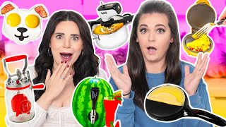 TESTING 10 MORE FUN KITCHEN GADGETS w My Sister  Part 15 [upl. by Cleopatra]