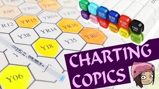 COPIC MARKER CHARTING HEX CHART My New Colors NerdEcrafter [upl. by Attiuqal688]