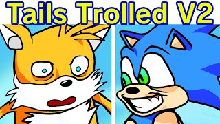 Friday Night Funkin VS Sonic amp Tails Gets Trolled 20 by BF amp GF Week  Cutscenes FNF ModHard [upl. by Finegan424]