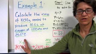 Gas Stoichiometry for Gases not at STP [upl. by Asiel]