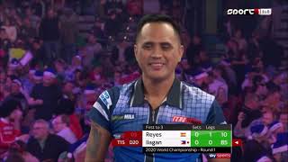 26 Cristo Reyes vs Lourence Ilagan 2020 PDC World Darts Championship 20191217 Round 1 [upl. by Kingsley]