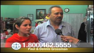 Man on the Street  Grossman Law Offices Spanish Commercial [upl. by Htessil]