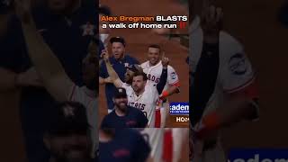 Alex Bregman DESTROYS a walk off home run‼️💥 shorts mlb baseball astros [upl. by Mich58]