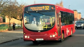 675 FJ55 AAU Scania L94UB Wright Solar TM Travel ex Trent Barton [upl. by Madi]