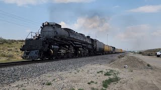 Eastbound big boy at Kemmerer Wyoming  72324 [upl. by Hajidak478]