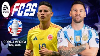 EA SPORTS FC 25 PPSSPP COPA AMERICA 2024  ARGENTINA VS COLOMBIA [upl. by Hgielsa]