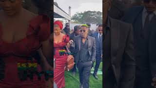 Shatta Wale attended his Godfathers late Mothers Final Funeral Rites shorts [upl. by Arrakat]