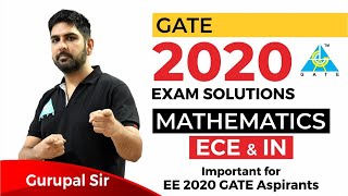 GATE 2020 Solutions  Engineering Mathematics  ECE amp IN  Live Session [upl. by Aihcsrop]