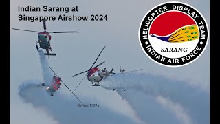 Indian Sarang at Singapore Airshow 2024 sgairshow2024 singaporeairshow airshow indianairforce [upl. by Assennav698]