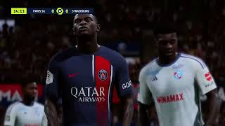 FC 24  Paris SaintGermain  Strasbourg  Ligue 1  20242025 [upl. by Akinad]